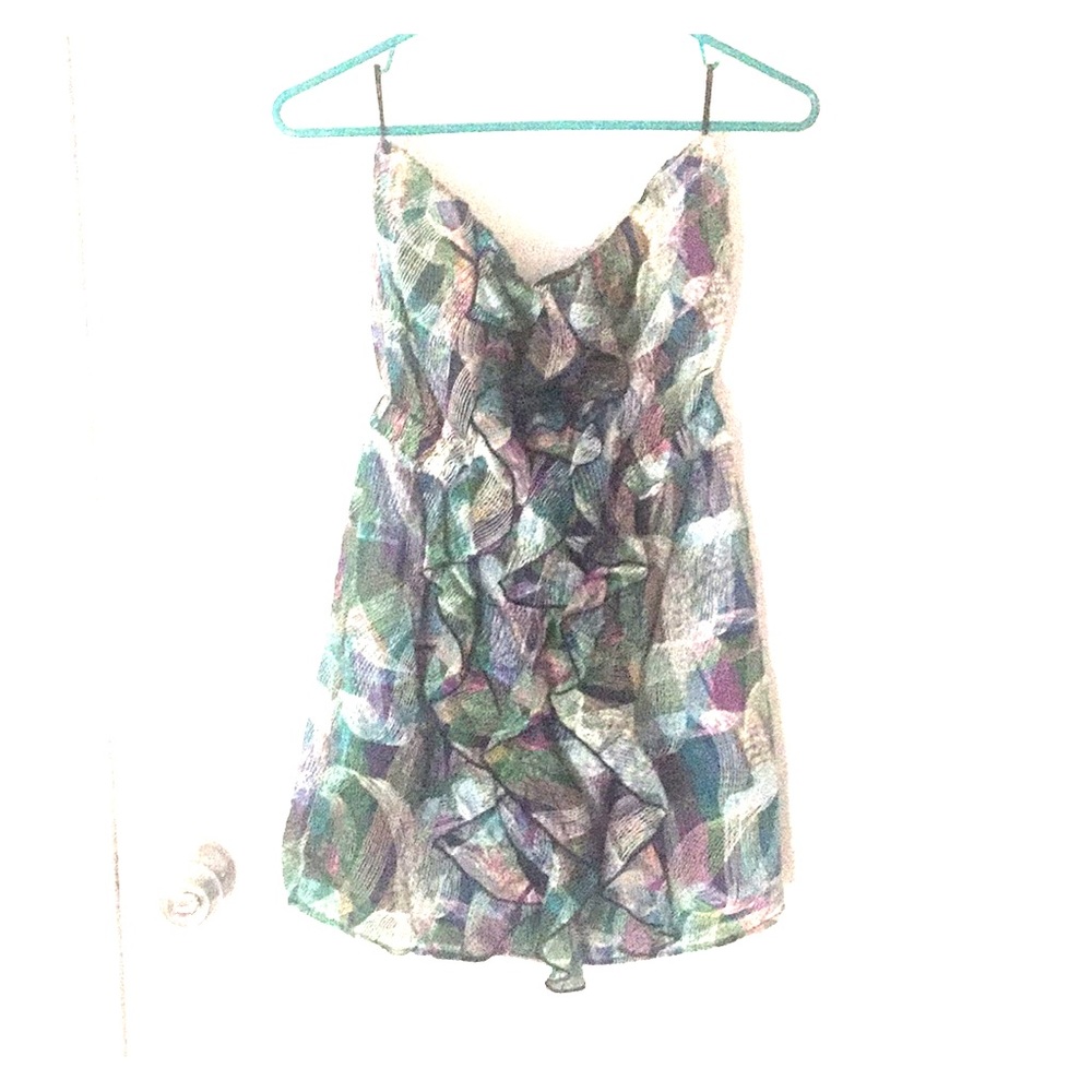 Mini strapless dress